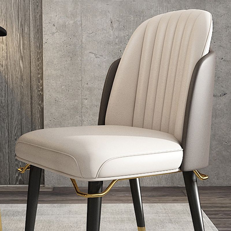 Glam Upholstered Dining Accent Chair Parsons Dining Side Chair