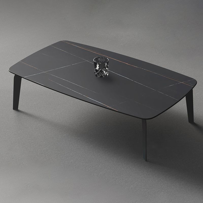 Rectangular Slate 4 Legs Coffee Table 16.5" High Stone 1 Single Cocktail Table