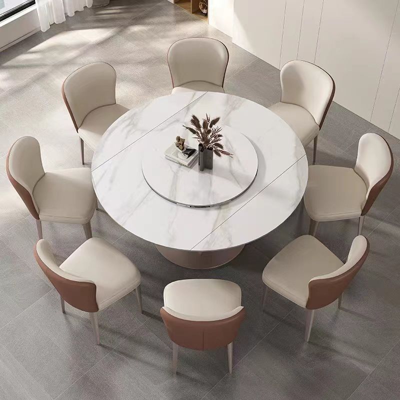 Modern Simple White Side Chair Upholstered Dining Chair for Living Room