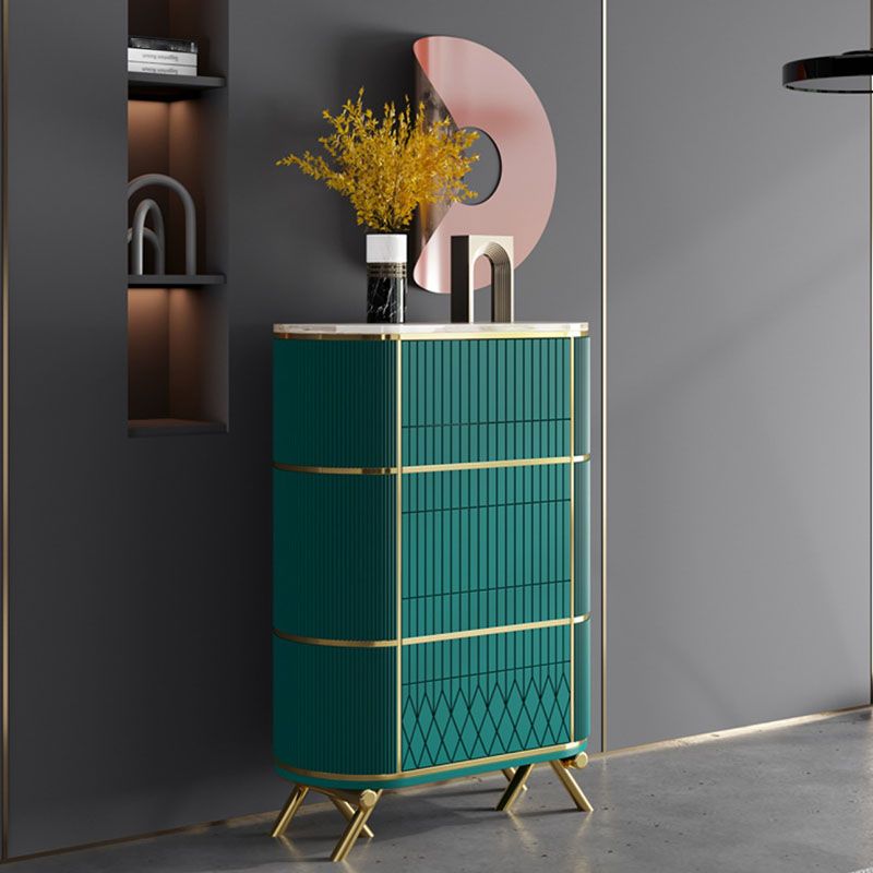 Glam Lingerie Chest Stone Vertical Storage Chest with Drawers for Bedroom