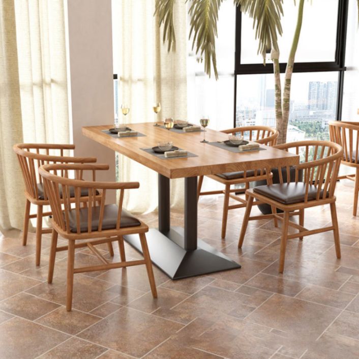 Modern Wood Dining Table Set 1/3/5 Pieces Dining Set for Home Use