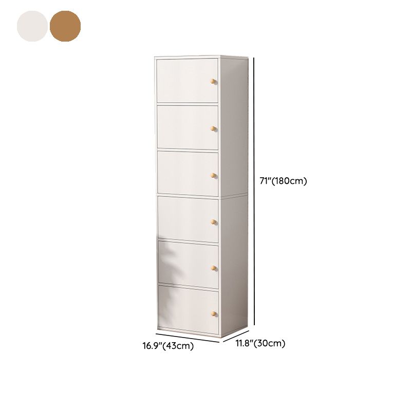 Modern Wooden Accent Cabinet Rectangle Storage Cabinet with Drawer