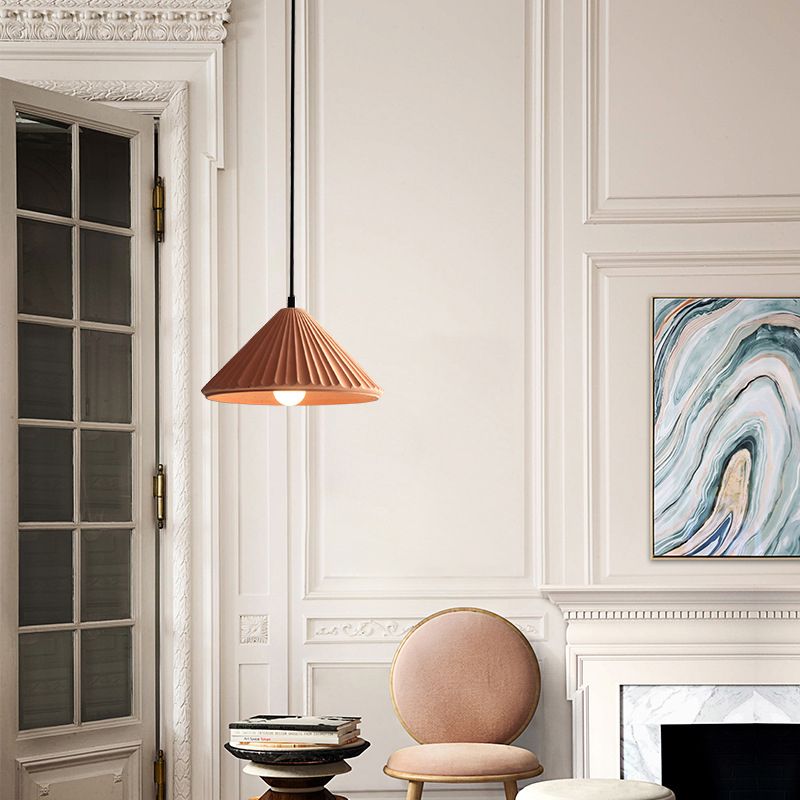 Cement taps toelopend hangende licht Noordse moderne stijl 1 lichte restaurant plafond hanglamp