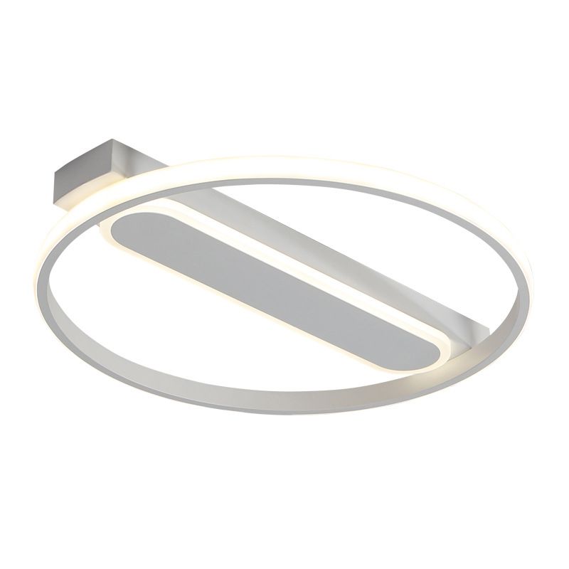 Ring Slaapkamer Plafond Flush Mount Acryl LED Simple Flush Light in Warm/Wit, 16 "/19.5" /23.5 " Dia