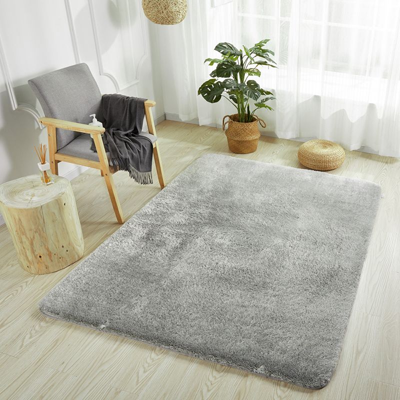 Tapis rose clair en Polyester de couleur unie, tapis d'intérieur lavable pour la décoration de la maison