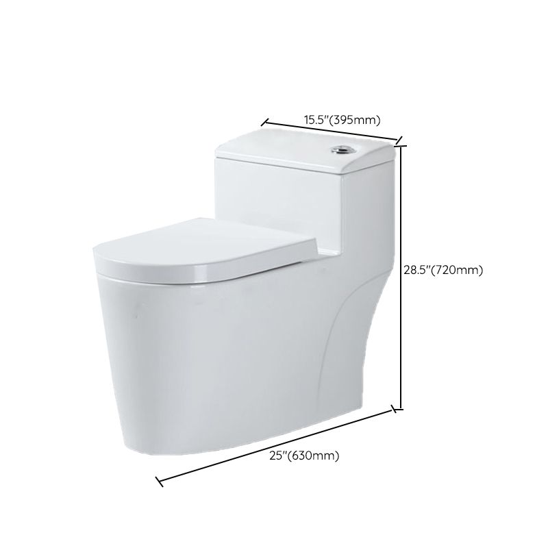 Modern One-Piece Flush Toilet Floor Mount Urine Toilet for Washroom
