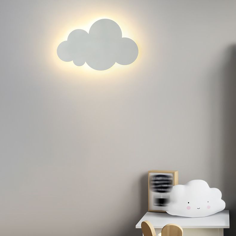 Single Modern White Wall Mounted Sconce Unique Wall Light for Foyer