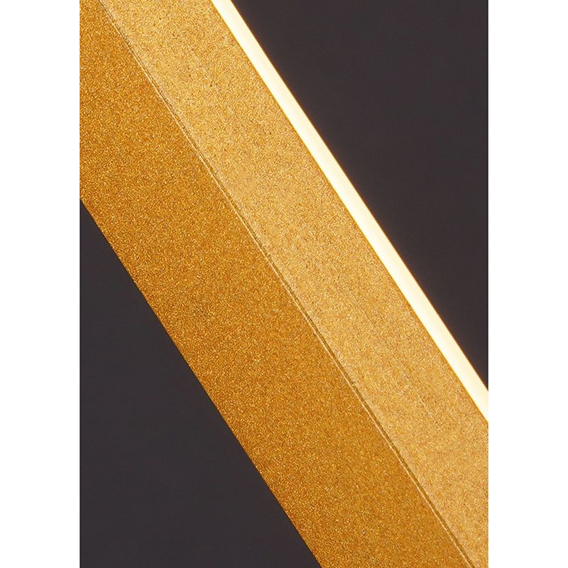 Aluminium LED Chandelier in Modern Luxury Style Wrought Iron Linear Pendant Light with Silicone Shade