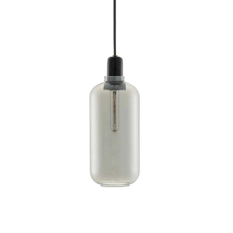 Nuance en verre suspendu léger moderne 1 la tête de tête lumière pour la salle à manger