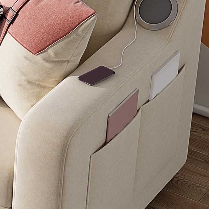 Convertible Sofa Bed with Storage Velvet Sloped Arm Futon Sofa Bed