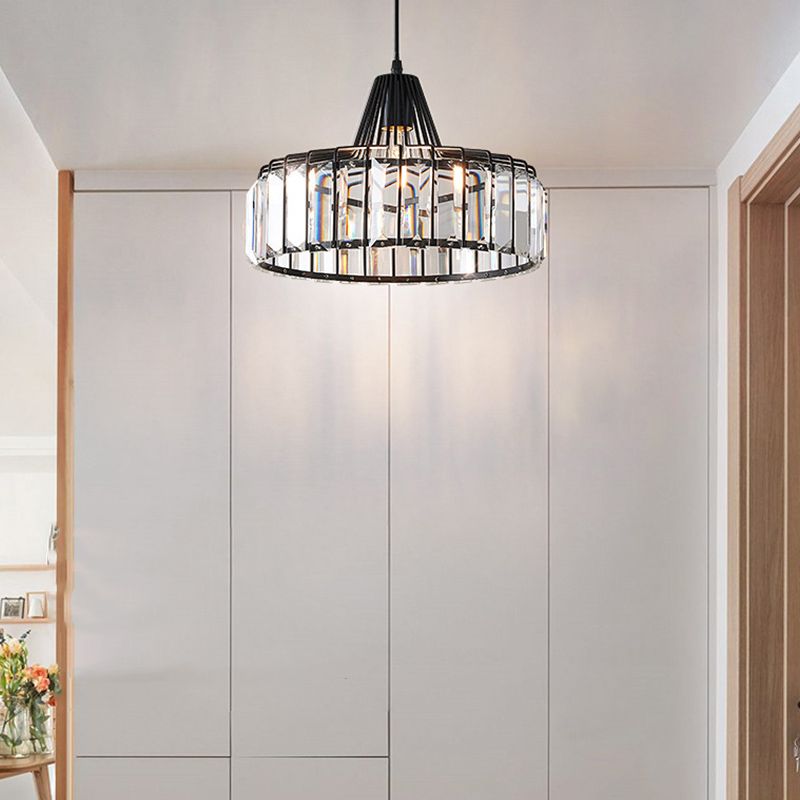 Modern Style Hanging Light Simple Crystal Pendant Lighting Fixture for Sitting Room