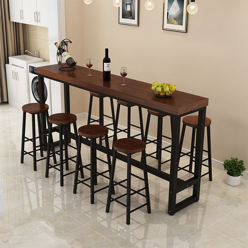 Armless Counter Height Stools with Footrest, Contemporary for Bristol