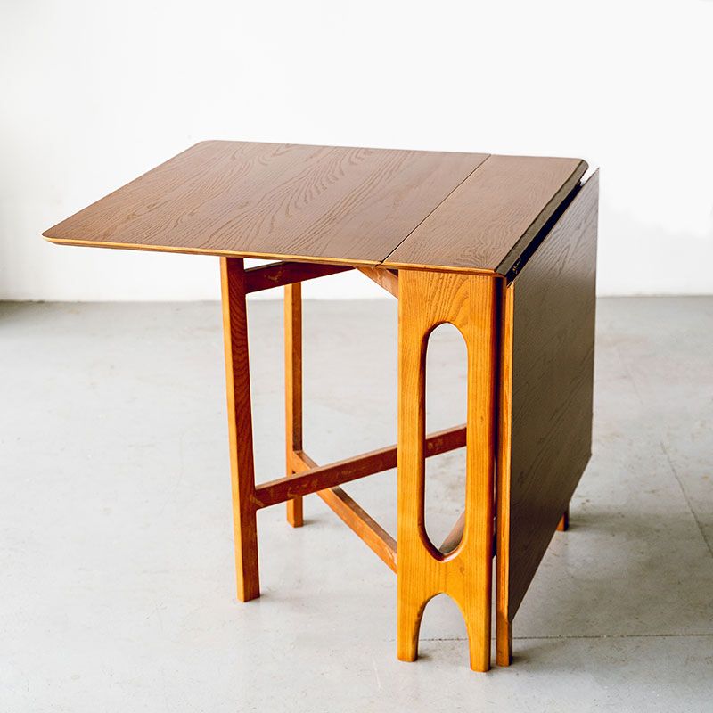 Drop-Leaf Dining Table Solid Wood Dining Table for Dining Room