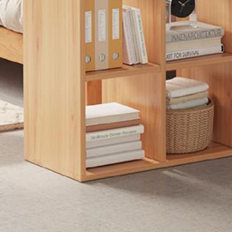 Matter Finish Cube Bookcase Contemporary Wooden Shelf Bookcase