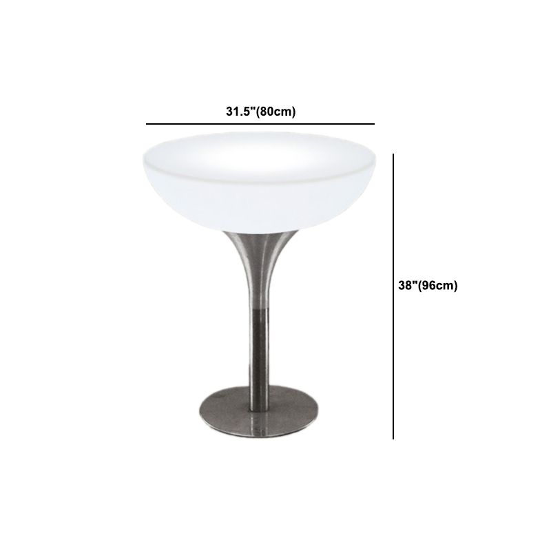 Polyethylene Round Table Industrial Style Bar Lighted Bar Table