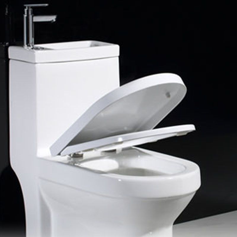 Modern Toilet Bowl Floor Mounted Porcelain All-In-One Flush Toilet