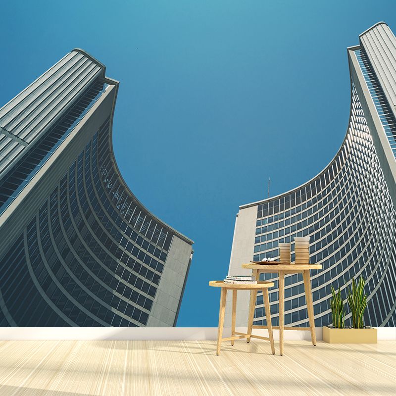 Construction Mural Contemporary Mildew Resistant for Sleeping Room Decor