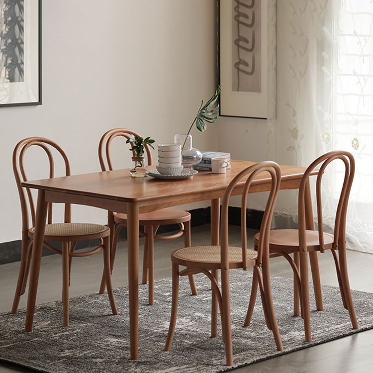 Silla lateral trasera Windsor de estilo escandinavo para sillas de comedor de madera para el hogar