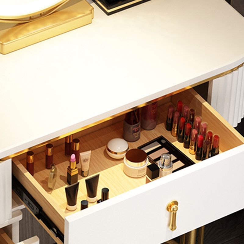Glam 29.52" Height Makeup Vanity Set with Drawer and Mirror Vanity