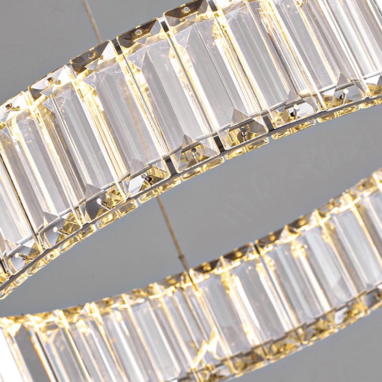 Luci d'isola orbicolare Crystal Contemporary Simplicity Fissature di illuminazione a sospensione per il ristorante