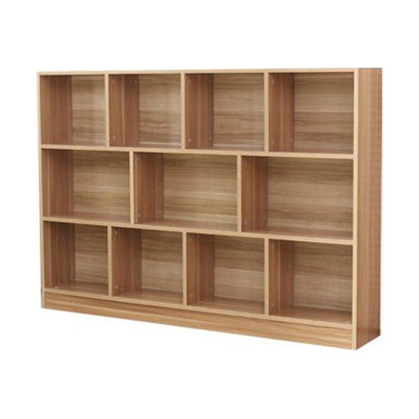 Scandinavian Standard Bookcase Closed Back Engineered Wood Bookshelf