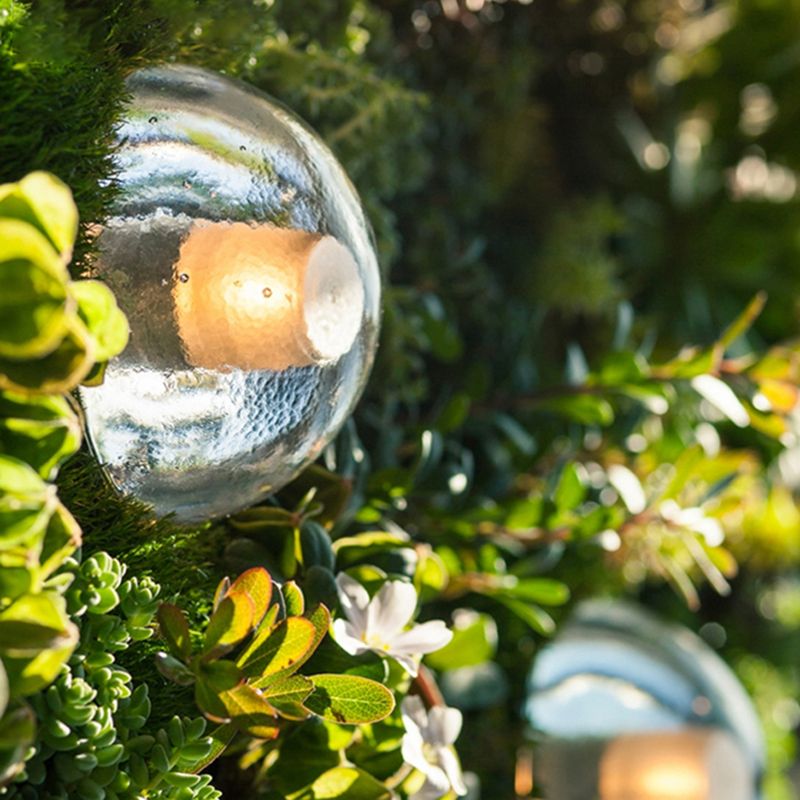 Simple Round Wall Sconce Waterproof LED Sconce Light Fixture for Courtyard