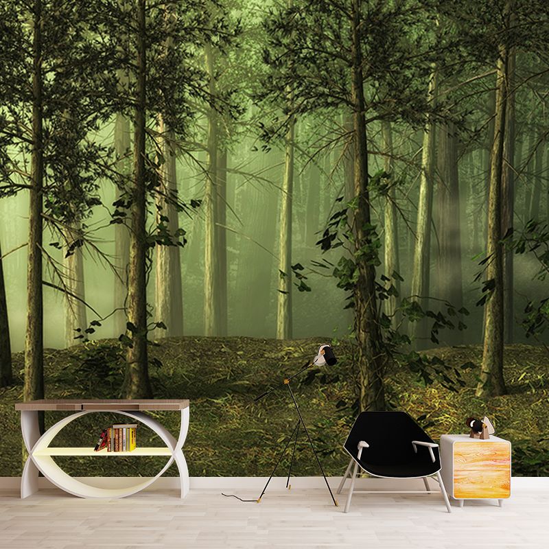 Modern Style Wall Mural Wallpaper Forest Sitting Room Wall Mural