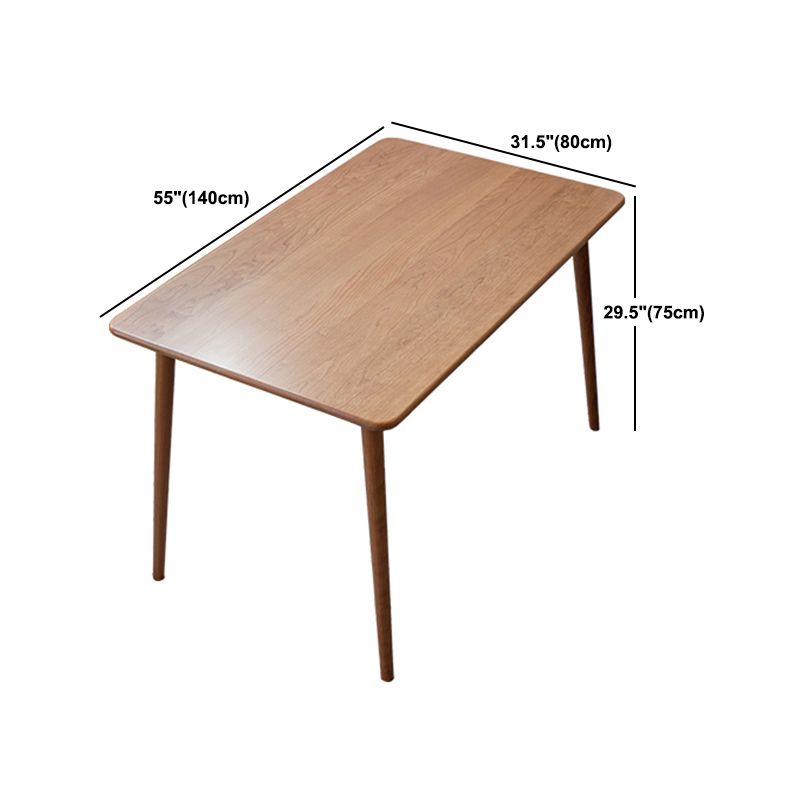 Modern 1/4/5/6 Pieces Dining Set Rectangle Cherry Wood Dining Table for Dining Room