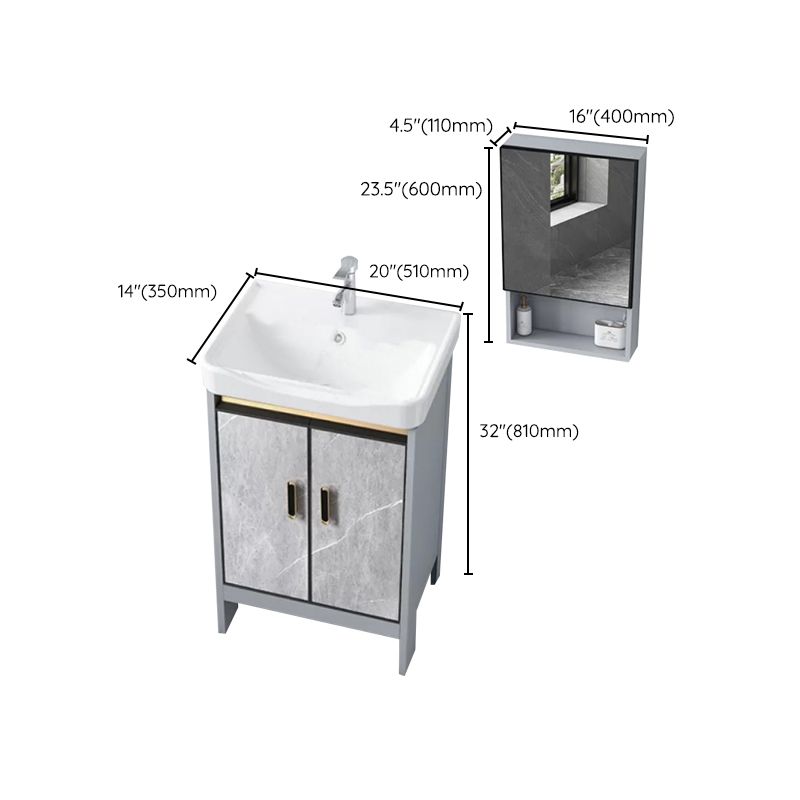 Modern Bathroom Sink Vanity Freestanding Faucet Included Bathroom Vanity Set