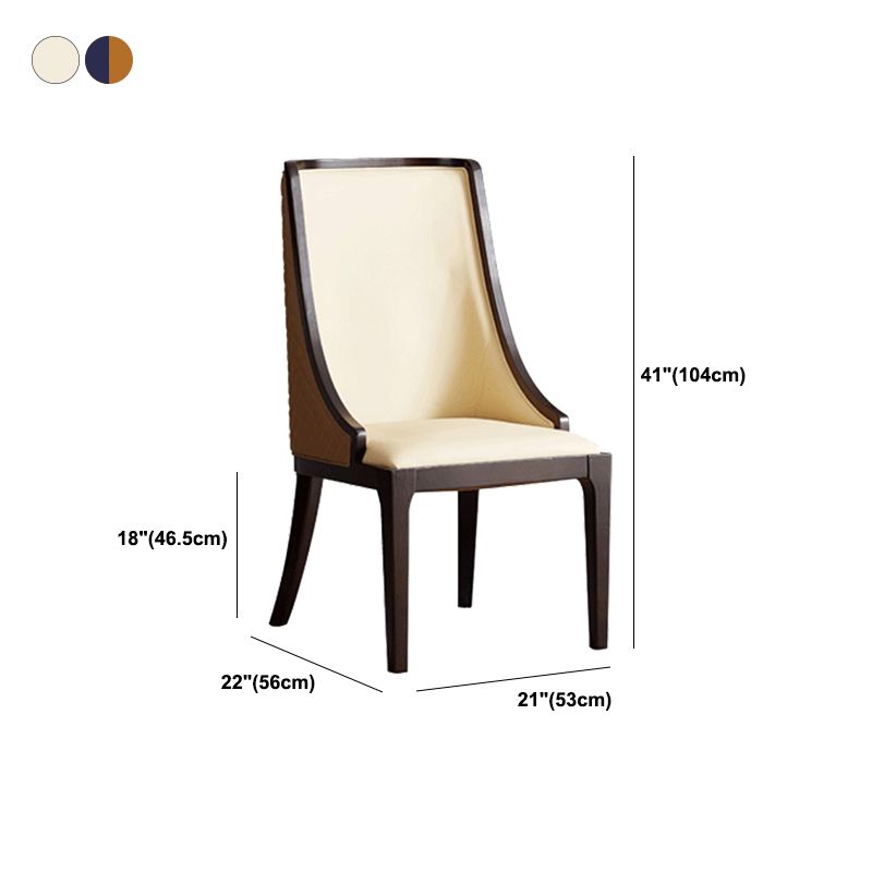 Traditional Armless Dining Chairs Upholstered Dining Accent Chair