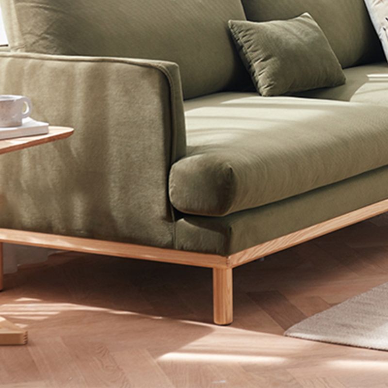 Eingezogener Arm Lose Rückensofa 35 "W Velvet -Sofa für Wohnzimmer