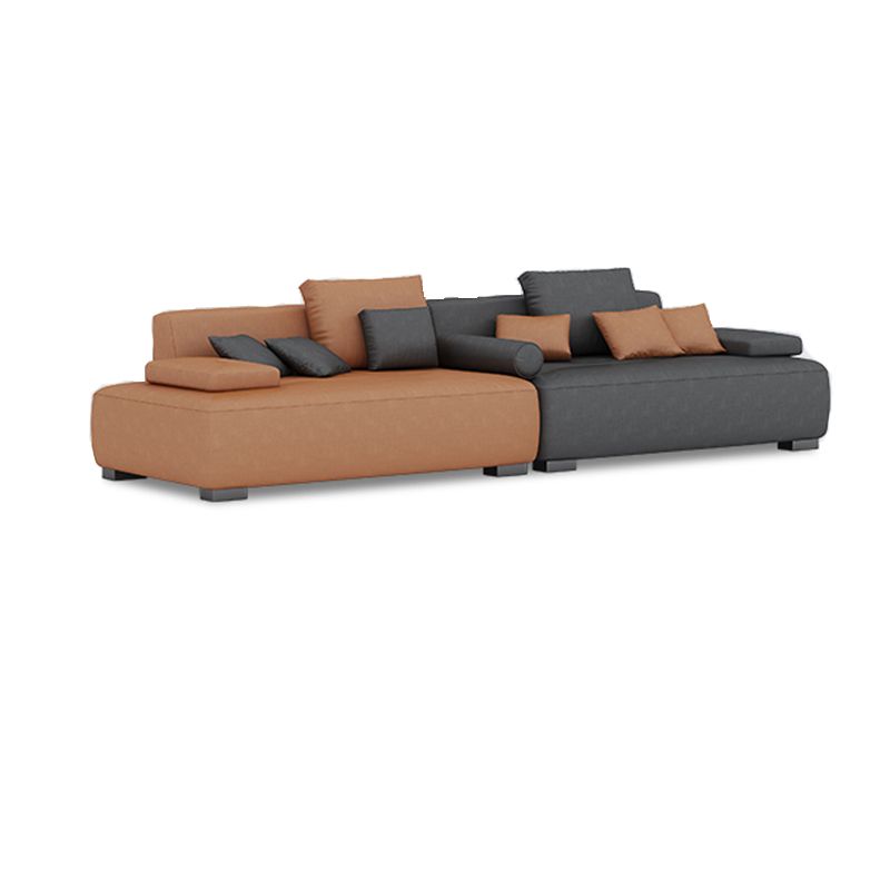 Übergangs modernes fleckbeständiges Sofa mit Störkissen 25,6 "H Square Arm Sofa