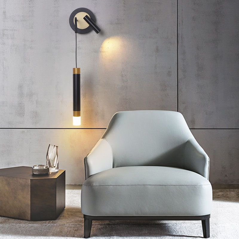 Modern Metal Wall Light Strip 2 Lights LED Reading Wall Sconce for Bedroom