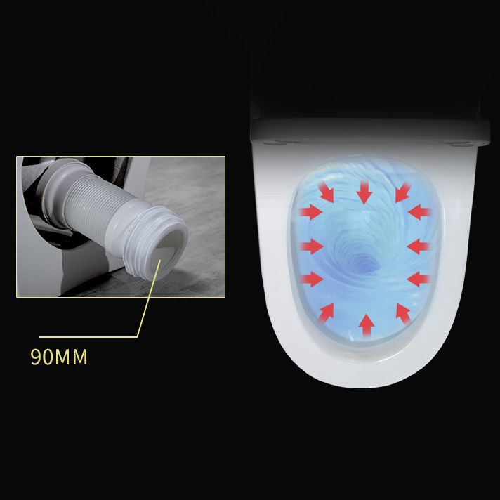 Traditional 1-Piece Toilet Floor Mounted White Urine Toilet for Bathroom