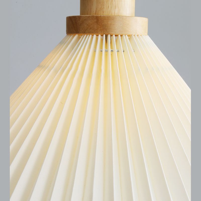 Wood Tapered Suspension Pendant Light Nordic Style Wooden Pendant Lighting Fixture