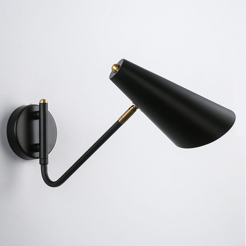 Metal Cup Wall Mounted Lamps Modern Style 1 Light Wall Lighting Fixtures