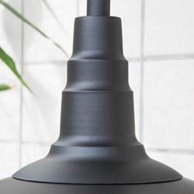 1-Light Wall Sconce Industrial Outdoor Sconce Lighting With Metal Shade