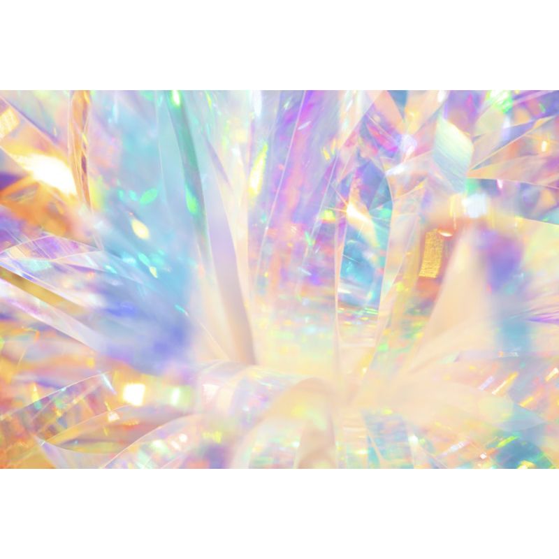 Yellow Abstract Pattern Wall Mural Moisture Resistant Modern Bathroom Wall Covering