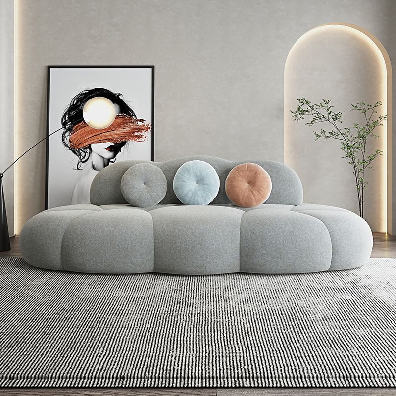 Contemporary Curved Sofa Tight Back Sofa for Living Room, Apartment
