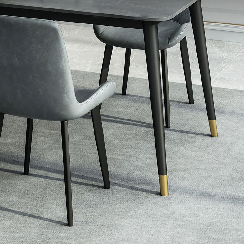 Nordic Style 1/5/7 Pieces Dining Set with Gray Top Kitchen Table Set for Dining Room