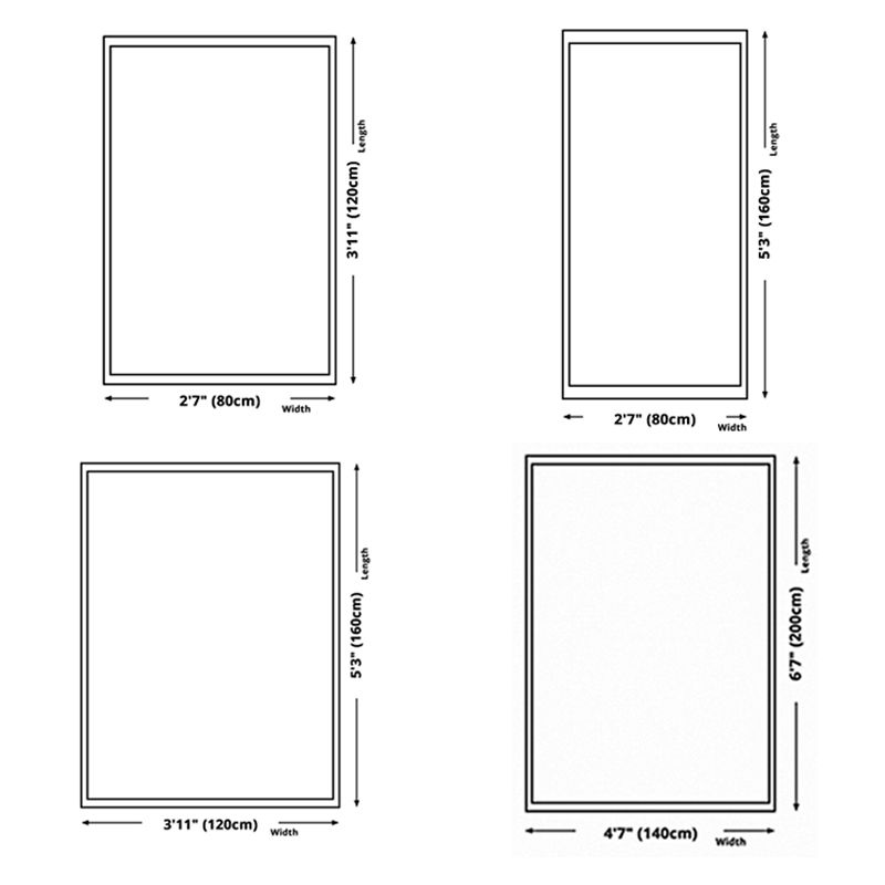 Gold Nordic Indoor Rug Polyester Striped Rug Stain Resistant Rug for Living Room