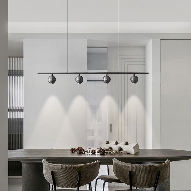 Minimalism Island Light Fixture Peas Hanging Lamp with Metal for Dining Room