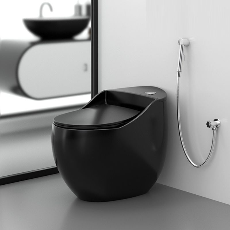 Contemporary Ceramic Flush Toilet One Piece Toilet Bowl for Bathroom