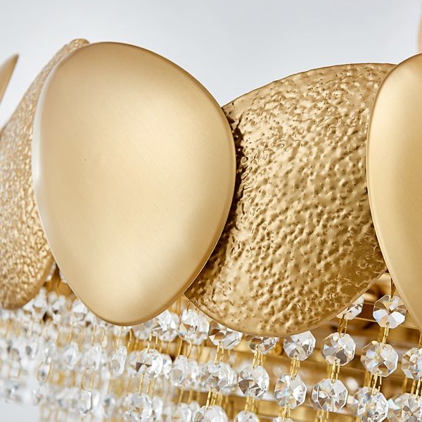 Iluminación de lámpara de lámpara de cono de estilo moderno Luz de colgante de metal transparente