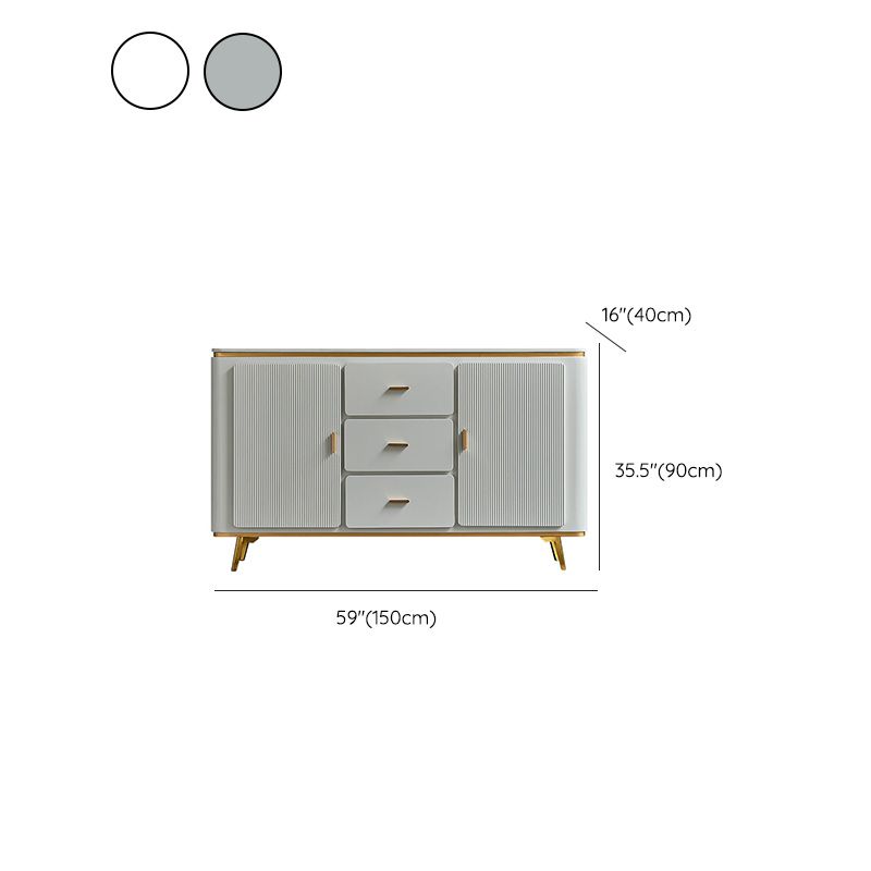 Manufactured Wood Dresser Classic Glam Storage Chest Dresser