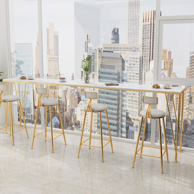 Mesa de altura de mostrador de la cafetería del escritorio de la barra del rectángulo del rectángulo moderno (la única mesa)