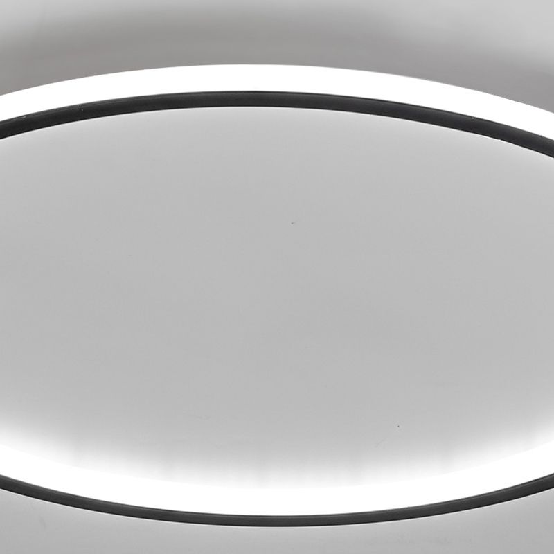 1-Light Round Shade Flush Mount Modern Simple Style Flush Mount LED Lights