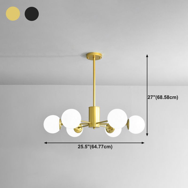 Contemporary Spherical Pendant Chandeliers Glass Chandelier Lighting Fixtures