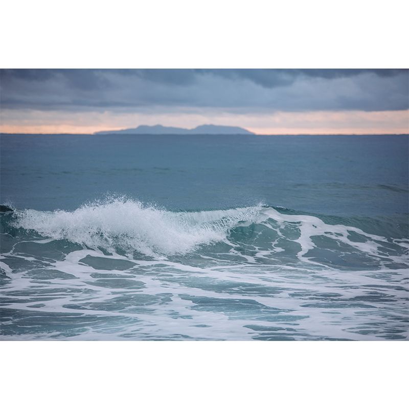 Modern Style Wave Wall Mural Decal Photography Moisture Resistant Wall Covering