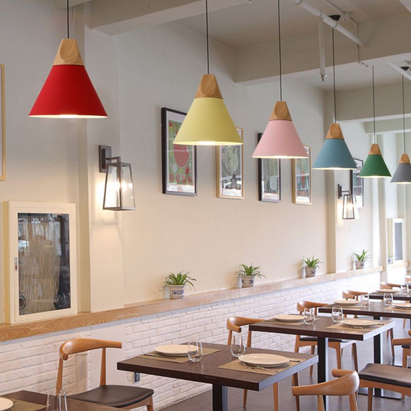 Simplicity Hanging Lamps Macaron Pendant Light Fixture for Bedroom Foyer